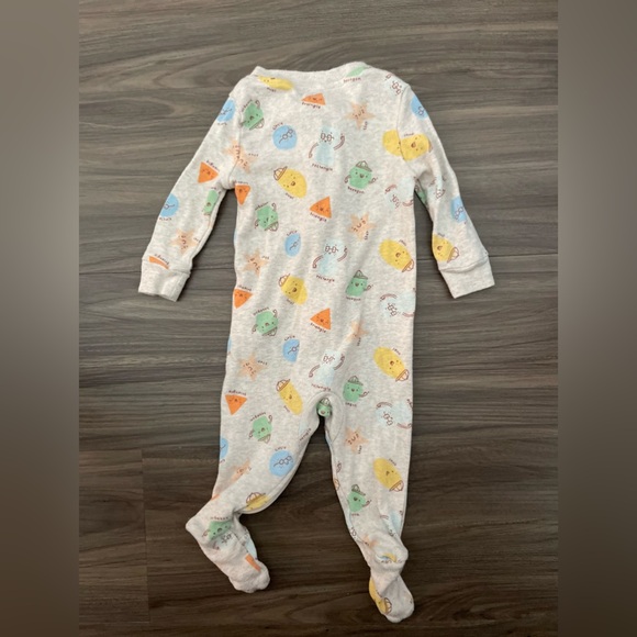 Dip Kids One Piece Footies - Yellow, Blue, Green Shapes Pattern size 3-6M - Picture 2 of 5